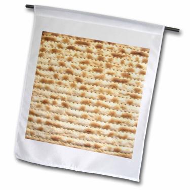 Imagem de 3dRose fl_112943_1 Matzah Bread Texture Photo-for Pessach - Funny Jewish Humorous Matzo Judaísmo Food Garden Flag, 30 x 45 cm