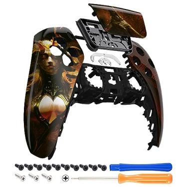 Imagem de eXtremeRate A capa frontal Lilith com touchpad compatível com controle ps5 BDM-010 BDM-020 BDM-030, capa de reposição faça você mesmo compatível com controle ps5