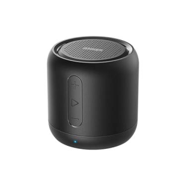 Imagem de Anker soundcore Mini Alto-Falante Bluetooth Super Portátil com Rádio FM, 15 Horas de Reprodução, Alcance Bluetooth de 20m, Graves Reforçados, Microfone com Cancelamento de Ruído – Preto