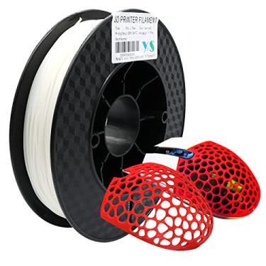 Imagem de Yousu Filamento pva 1,75 mm, suporte solúvel em água Filamento para impressora 3D, 0,5 kg, pva natural, amolece em temperatura de água de 55-60 ° C para fácil remoção do suporte do filamento
