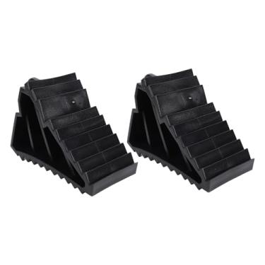 Imagem de Calços de Roda Com Alças de Transporte, 2 Peças, Calço de Pneu Antiderrapante para Viagem, Trailer, Campistas, Caminhão, Suprimentos Automotivos