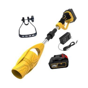 Imagem de Generic Soprador de folhas elétrico sem fio, soprador portátil, limpador de folhas elétrico para jardim, Amarelo