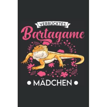 Imagem de Bartagamen Notizbuch: Verrücktes Bartagame Mädchen / 6x9 Zoll / 120 karierte Seiten