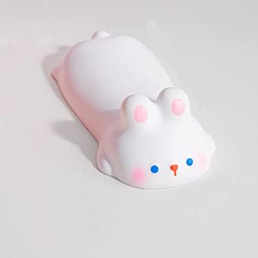 Imagem de Cityhermit Suporte de Descanso de Pulso Fofo para Teclado de Mouse Descanso de Braço de Computador para Mesa Ergonômico Kawaii Material de Escritório Almofada de Mouse Pu de Ascensão Lenta(Coelho Bran