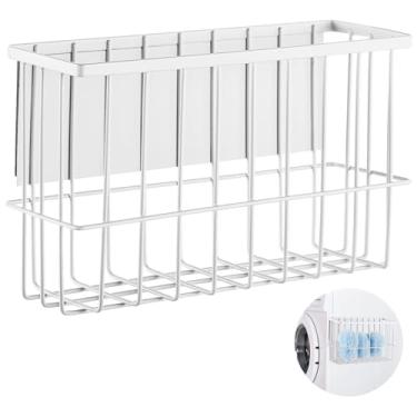 Imagem de BATTIPAW Suporte Magnético para Esfera de Secadora, Suporte para Esfera de Secadora de Parede para Lavanderia, Prateleira para Esfera de Secadora para Organização e Armazenamento, (, Branco)