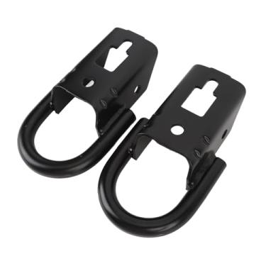 Imagem de 1 par de Gancho de Reboque Dianteiro Anel D FL3Z-17A954-C para Expedição 2007 a 201 Gancho de Reboque de Aço Resistente Anel D Preto