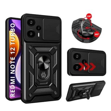 Imagem de Capa Capinha Case Armor Anti Choque Ring Luxo Para Redmi Note 12 Turbo (Tela 6,67) + Anel Giratório + Proteção De Câmera - Proteção Militar