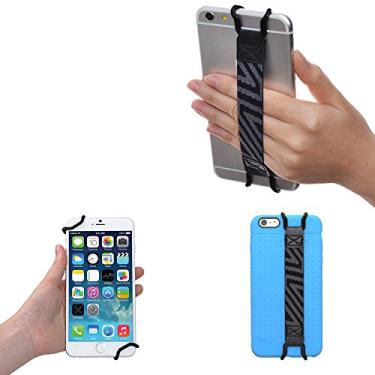 Imagem de TFY Suporte de alça de mão de segurança compatível com iPhone, Samsung e outros telefones - iPhone 15 Pro Max / 14 Plus / 13 Pro / 12 Mini / 11 / XS Max/XR/X / 8 Plus/SE - Galaxy S23 / Note 20 -