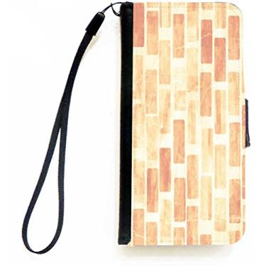 Imagem de Rikki Knight Capa carteira flip Grunge Peach Stones com aba magnética para Apple iPhone 5c