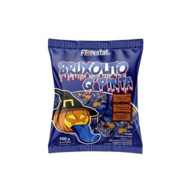 Imagem de Pirulito Bruxolito Q-Pinta - Florestal - Pinta Língua Pacote 500g