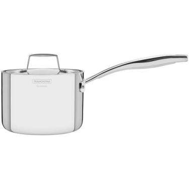 Imagem de Caldeirão Inox Tramontina Fundo triplo 1,5L 14cm Grano, Inox