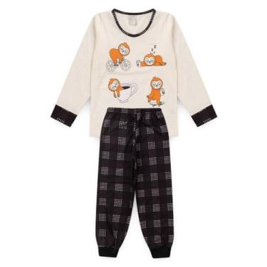Imagem de Pijama Infantil Menino Longo Preguiça - Molekada, 14