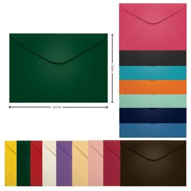 Imagem de Envelope Carta Colorido 11,4 x 16,2 cm Scrity 100 Unidades, Brasil