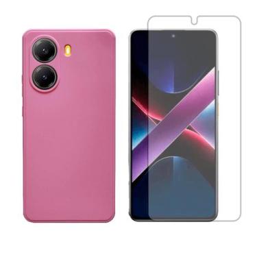 Imagem de Capa Aveludada Para Xiaomi Poco X7 Pro + Pelicula Hidrogel - GR Global