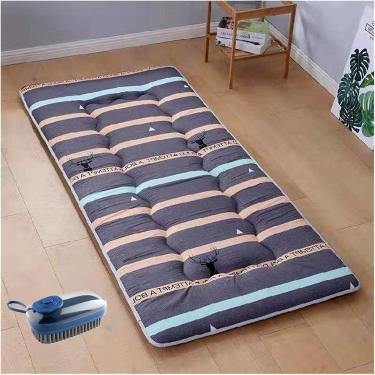 Imagem de Colchão de cama Colchão de piso único espesso Colchão de dormitório estudantil Colchão japonês Futon Tatami travesseiro dobrável/confortável/macio tapete de dormir para quatro estações