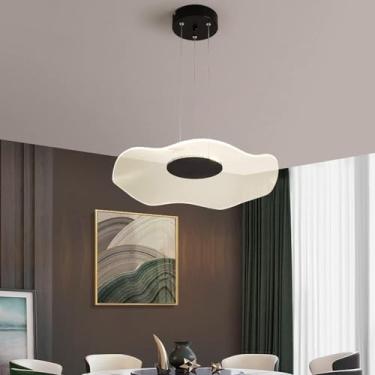 Imagem de Iluminação de lustre escandinavo compatível com restaurante Leaf LED Hanging Lighting Bar Pendant Light, decoração moderna