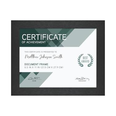 Imagem de MCS Moldura para fotos Studio Gallery, 20 x 28 cm, madeira preta, moldura retangular para fotos, pôsteres e impressões de arte e cavalete para exibição de tapletop (pacote com 1)