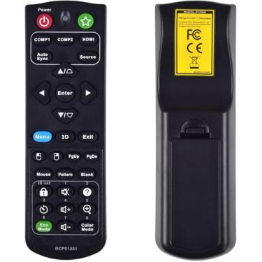 Imagem de Substituição de controle remoto RCP01051 compatível com projetor ViewSonic PJD5255 PJD5253 PJD5555W PJD5155 PJD5250 PJD5151 PJD5153