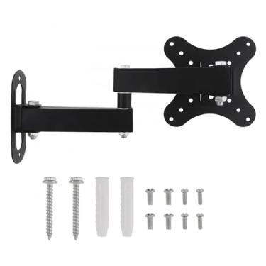 Imagem de IENYU Suporte de parede universal ajustável de 10 kg para TV de tela plana com inclinação de 6 a 8 kg para monitor LCD LED de 14 a 24 polegadas