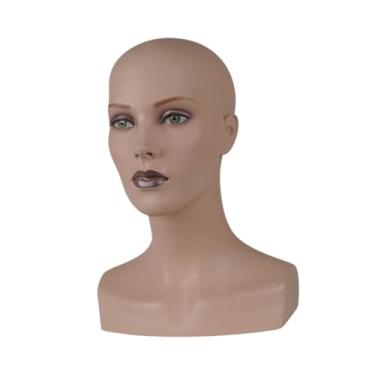Imagem de Kokiya Mannequin Head Chefe Hat Exibir Rack Manikin Display Stand Female Head Rack para Cap Cosmetology yeglasses Styling Hairling