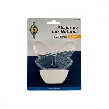 Imagem de Luz Noturna Brasfort Borboleta Led Rosa 127V. - 8855 - BRASFORT / BRAF