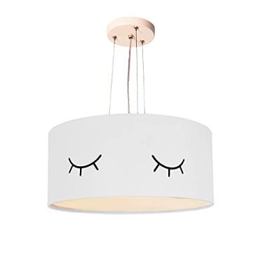 Imagem de Lustre Pendente Infantil Olhinho Cúpula 30x15 2E27 Cor: Branco
