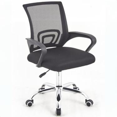 Imagem de Cadeira Diretor Escritório Giratória Cor Preto Barata Mesh Regulagem Altura prime.office P110