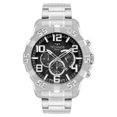 Imagem de Relógio TECHNOS masculino Legacy prata preto OS20IQT/1P