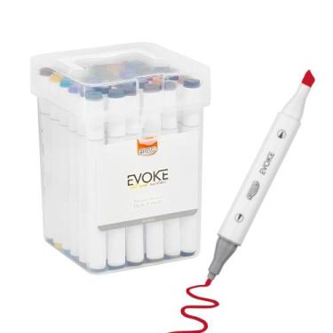 Imagem de Marcador Artístico BRW Evoke Dual Marker DM3600 36 cores