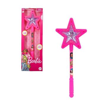 Imagem de Brinquedo Varinha Barbie Toyng Com Luz E Som Mágica E Divertida 30Cm