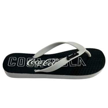 Imagem de Chinelo Coca Cola Marion Preto e Branco 41-42