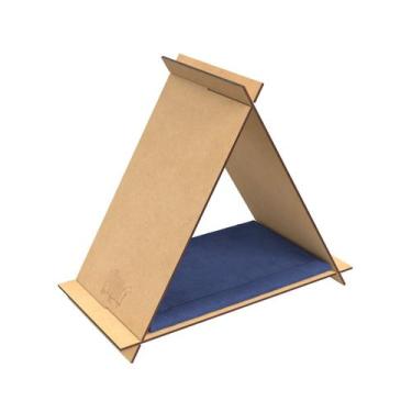 Imagem de Casinha Gato Cachorro Pet Tóca Iglu Luxo Colchão Caminha - Ricapet, Az