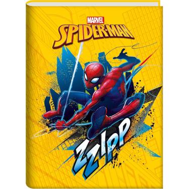Imagem de Caderno brochura 1/4 spiderman amarelo school basics