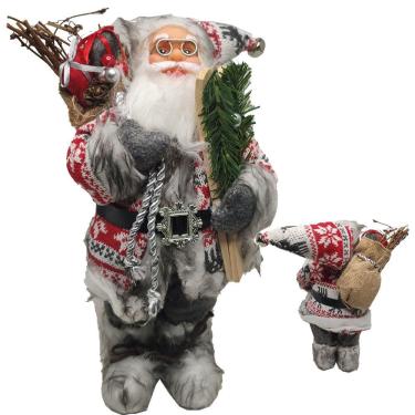 Imagem de Boneco Papai Noel 30cm Natalino Natal Enfeite Festa