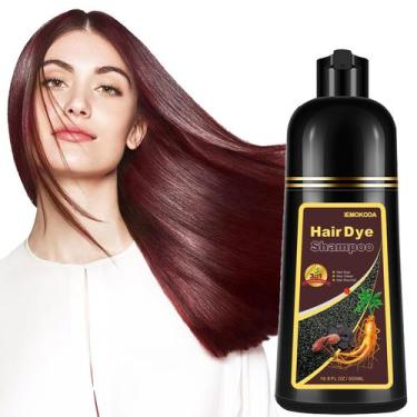 Imagem de Shampoo de tintura de cabelo Fvquhvo Cherry Brown 3 em 1 para todos os