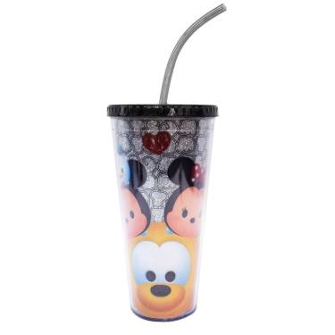 Imagem de Copo Disney Cubos De Gelo Preto Mickey E Minnie 600 Ml