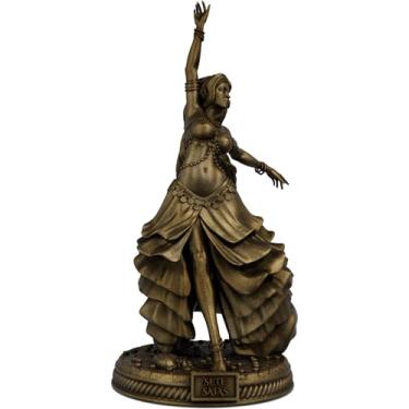 Imagem de Estátua Pombagira Sete Saias Imagem Umbanda Candomblé (Cor Ouro Velho)