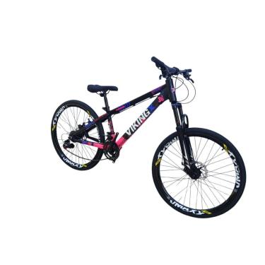 Imagem de Bicicleta 26 VikingX Tuff30 21v Freeride Disco Mecânico Pneu Slick Fino Preto1.50-Unissex