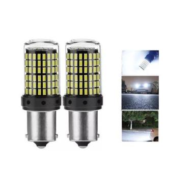 Imagem de 2 Lâmpada Led 1156 1 Polos 144 Led Iluminação Branca Canbus - AUTOVEX