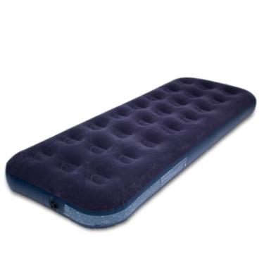Imagem de Colchão Inflável de Solteiro para Camping, 191x73x22 cm, Azul Marinho