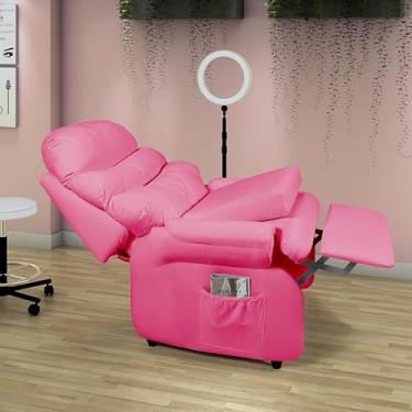 Imagem de Poltrona do Papai Reclinável Cadeira Extensão De Cílios Corano Pink Soft