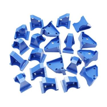 Imagem de FLCPJGV 20 peças pisos espaçadores da ferramenta de instalação de piso de madeira ferramenta de piso de madeira para laminado, Azul