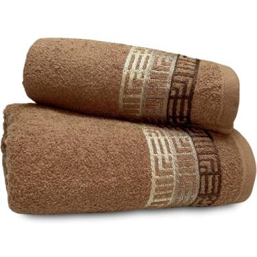 Imagem de Jogo de Banho Soft Max 100% Algodão - Toalha Barra Floral Grossa Macia Antipilling - 2 Peças Laurea Bosco Anis (Bosco 70122/4)