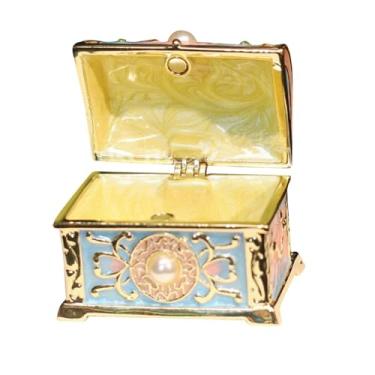 Imagem de UGPLM Caixa de jóias do peito do Caixa de bugigangas de bugigangas de jóias exclusivas de joalheria de jóias para briários Presente de aniversário