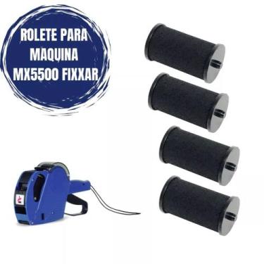 Imagem de Rolete 04 unidades M14 para etiquetadora maquina MX5500 FIXXAR, CODIGO