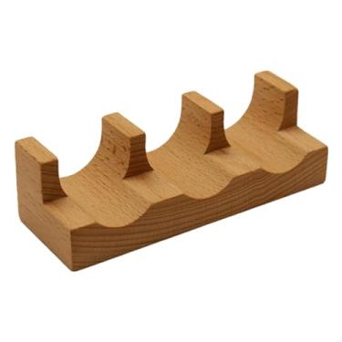 Imagem de Ｂｅｓｇａ Sushi Taco Holder Sushi Roll Hand Stand U Bandejas de bandeja de madeira Taco Stand Temaki Solter para cozinha de desktop , 3 Vagas