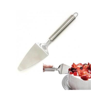 Imagem de Kit 3 Espátulas para bolo torta serrilhado Colher pá inox - Art House