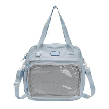 Imagem de APLVFFZH Ita Bag Bolsa de Mão para Festa Lembrancinha Anime Cosplay, Azul