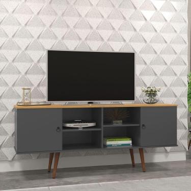 Imagem de Rack Estrela Grafite/cinamomo - Patrimar