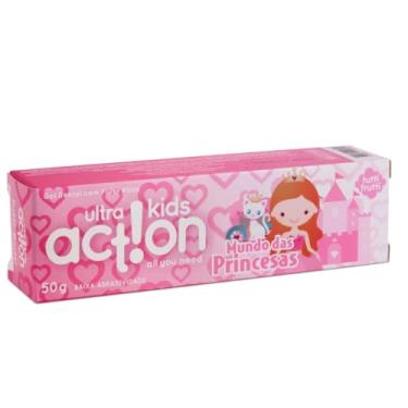 Imagem de Creme Dental Infantil Mundo das Princesas Tutti Frutti, Boni Kids, Ultra Action
